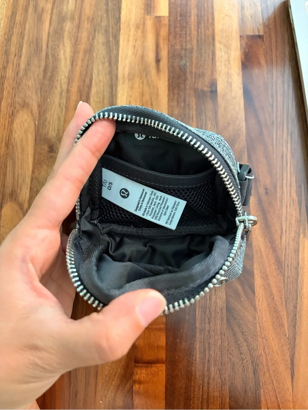 lululemon athletica Silver Everywhere Belt Bag Nano Glitter NWT